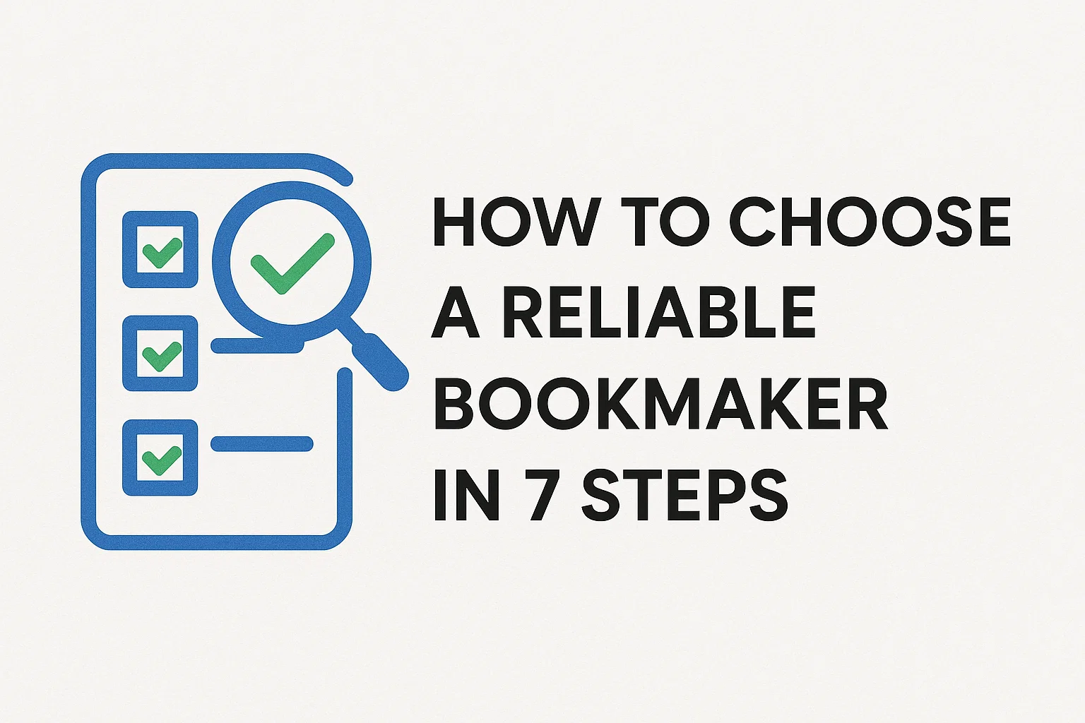 How to Choose a Reliable Bookmaker in 7 Steps