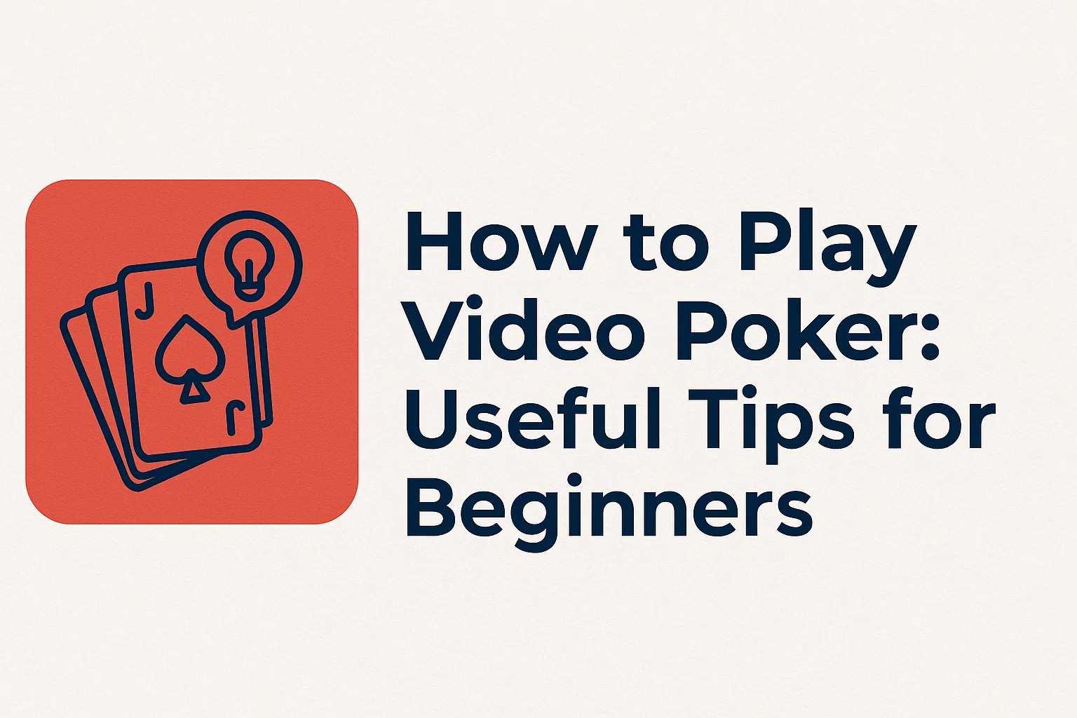 How to Play Video Poker: Useful Tips for Beginners