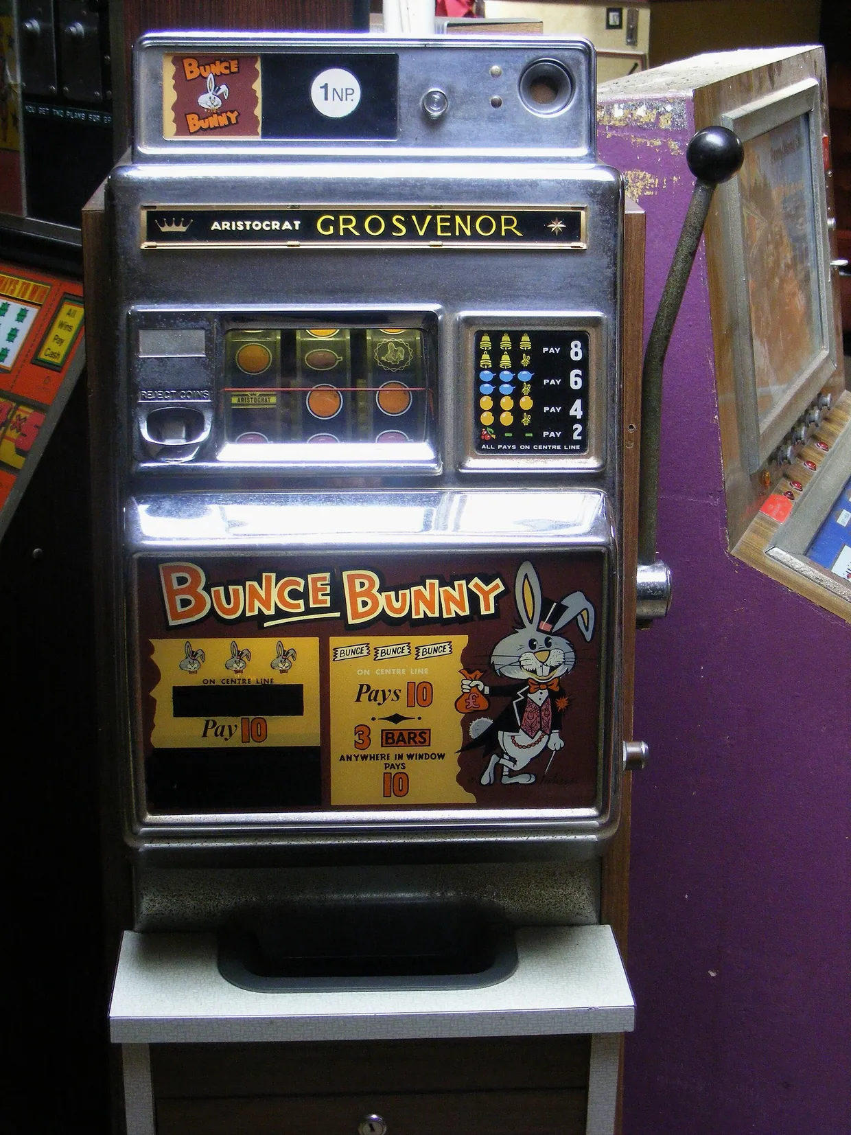 Bunce Bunny fruit machine, Great Yarmouth June 2012
