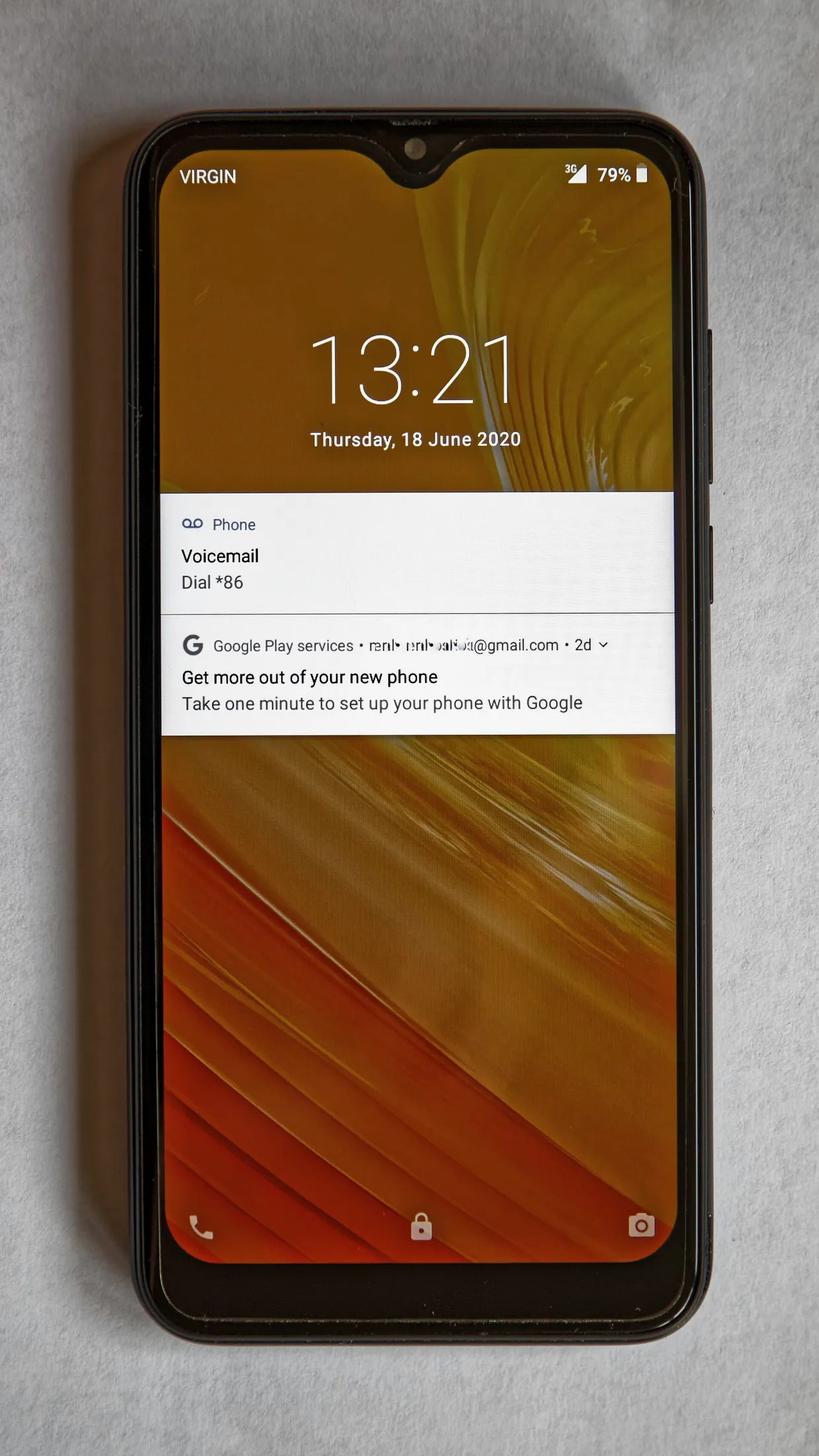 Blackview A60 Smartphone Android mobile phone front face lock screen